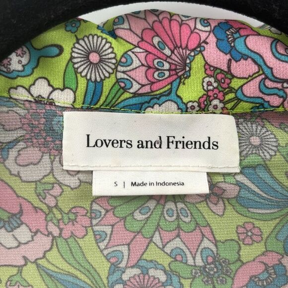 Lovers & Friends Floral Set Ring My Bell Robe And Shorts Size Small - Picture 6 of 16